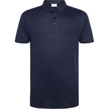 Blaues Leinen Polo für Herren von KnowledgeCotton
