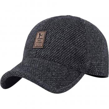 Letter Embroidered Winter Cap for Men
