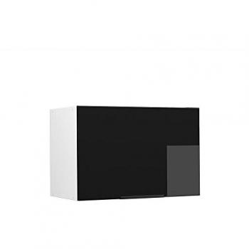Vicco Piatto 60 cm – Pensile Cucina Rovere Nero Lucido Fame‑Line
