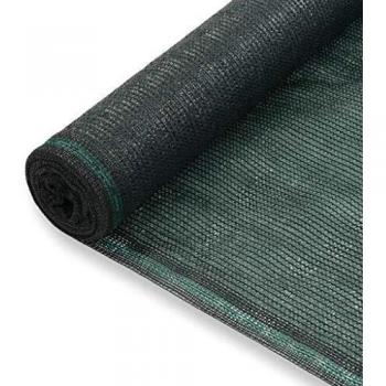 VidaXL Schermo Antivento per Campo da Tennis HDPE 2x25 m Verde
