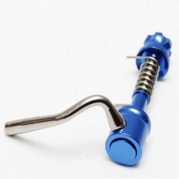 Abrazadera de titanio para tija de sillín Aceoffix, bicicleta Brompton