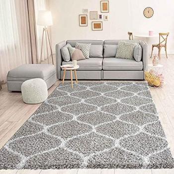 Robust gestalteter Hochflor Teppich 160x220 cm