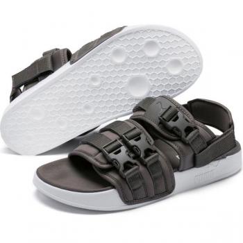 Puma Leadcat YLM 19 Grey White Slip-On Sandals for Men