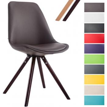 Sedia visitatore in similpelle cappuccino