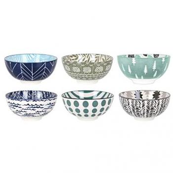 MAXHOME SET 6 BOL JAPONÉS 15,5X7,7 MIDORI 6 COLORES