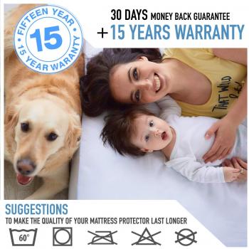 Dreamzie Waterproof Super King Size Mattress Protector