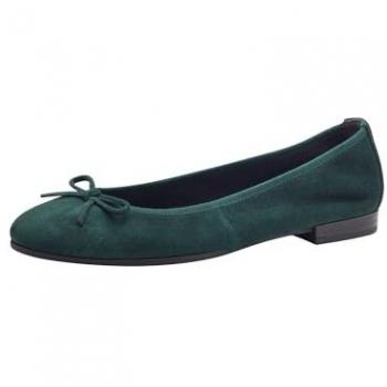 Ballerines vertes en cuir 36