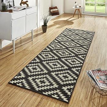 HANSE Home Teppichläufer »Nordic«, 9 mm Höhe, Kurzflor, modern, Raute-Design, weich für Esszimmer, Kinderzimmer und Flur