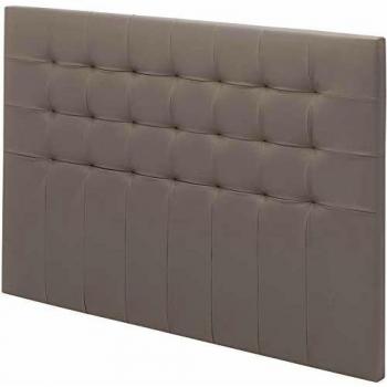 Tête de lit charme simili taupe L.190