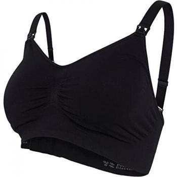 Soutien-gorge de grossesse et d'allaitement rembourré sans coutures Carriwell Noir