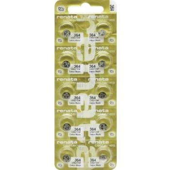 Pacchetto 10×Renata 364 20 mAh Batterie a Bottone