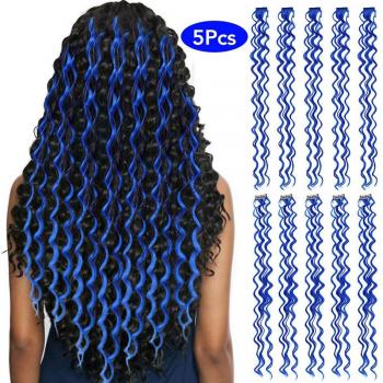 Vagues Synthétiques à Clips – Extension 24″, Ensemble 10 pièces