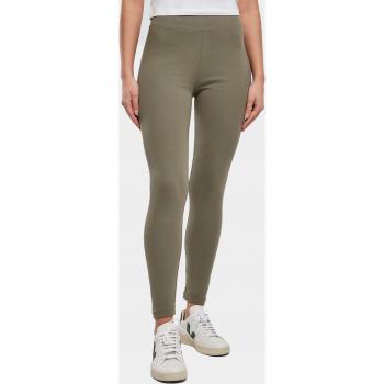 Urban Classics Khaki Leggings für Damen mit Hohem Bund