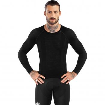 Siroko Typhoon Long Sleeve Base Layer for Men – Black, 2XS to XS