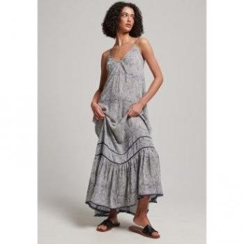 Vestito Cami Lungo Navy Superdry XS