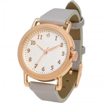 JN016-4 Fieldwork Leather Watch – Cool Gray Maska