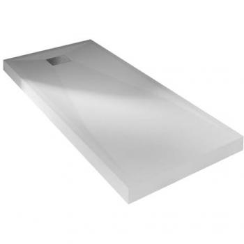Receveur de douche Kinedo Kinesurf découpable aspect pierre gris béton 160x100 cm