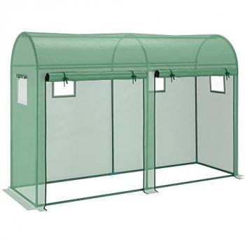 Outsunny Garden Plant Tomato Growth Greenhouse with Double Doors & 4 Windows 3L