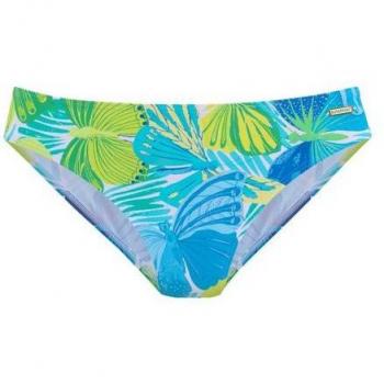 Bikini-Hose Sunseeker Butterfly – Damen, 32 N-Gr, blau/grün, mit Schmetterlings‑Print