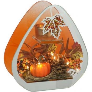 I.GE.A. Teelichthalter mit herbstlicher Dekoration