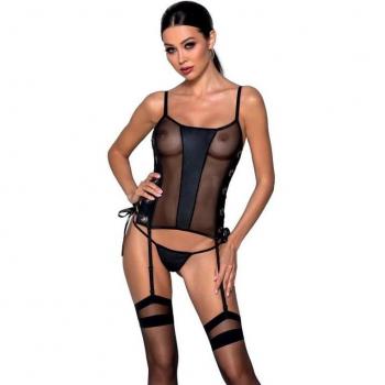 Passion Malwia Korsett-Set mit Strumpfhaltern