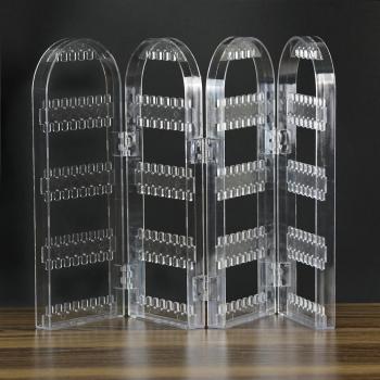 Portajoyas Plástico Transparentes 4 Paneles
