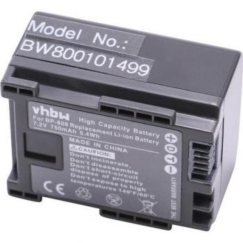 Chargeur & Batterie Li‑Ion 750 mAh Canon HFM307/406 – Alternative BP‑808