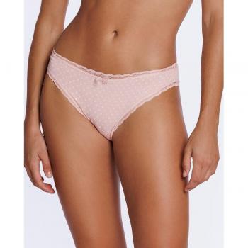 Pack de 2 bragas de algodón estampadas con encaje
