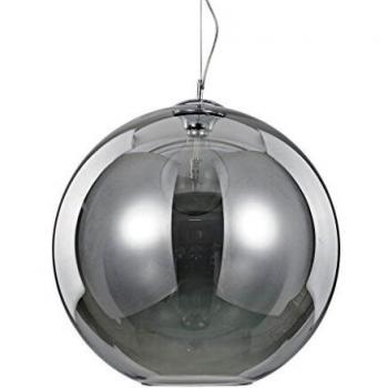 Ideal Lux Nemo Large Dome Pendant in Smoke Grey