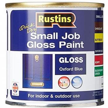 RUSTINS GPOBW250 gloss paint Small Job Oxford Blue 250ml
