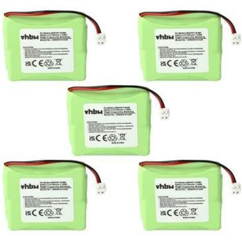 Batteria VHBW 5x 2,4 V Cordless 600 mAh