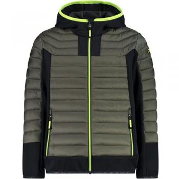 Children’s CMP Dual‑Material Hooded Coat