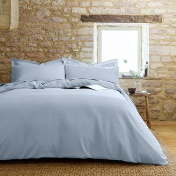 CHRISTY Super King Percale Sheets – Pale Blue, Pure Cotton
