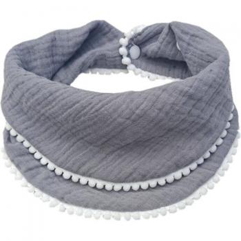Newborn Cotton Feeding Bibs with Tassels and Double Layer G99C