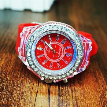 Silikon Armbanduhr mit LED Beleuchtung