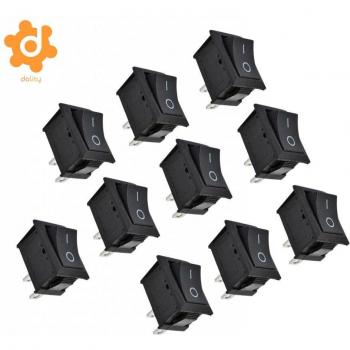 Conjunto Redondo Auto Barco Basculante con Interruptor SPST Snap – 10 Paquetes