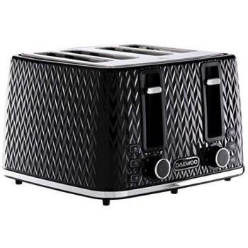 Daewoo Anti-Jam Function SDA1863 4-Slice Toaster