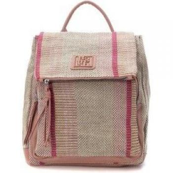 Refresh bolso mochila 183190 marrón y rosa para mujer