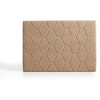 Cabecero Ágata Matris en Tela Camel 120 cm (154×115×8 cm)