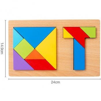 Rompecabezas Tangram 2 en 1