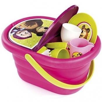 Panier dinette Masha & Michka – 21 accessoires inclus