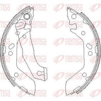 Conjunto de maxilas de travão REMSA 4140.00