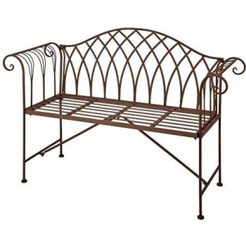 Banc de jardin en métal L 130,5 cm