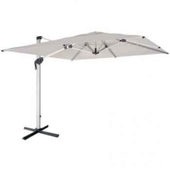 Parasol déporté luxe avec toile polyester teintée