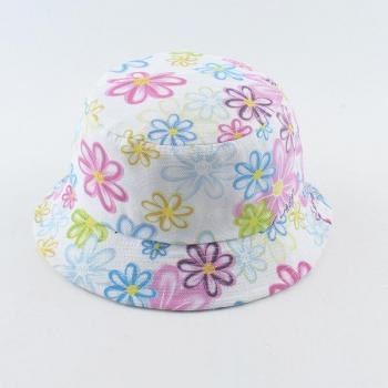 Chapeau d'été pour enfant, imprimé fleurs et cœurs, modèle Panama anti-UV pour 3-6 ans