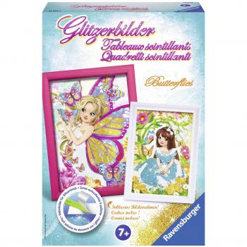 RAVENSBURGER 18334 Glitterbilder Schmetterlinge
