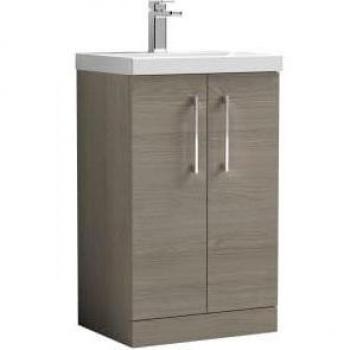 Nuie Arno Solace Oak 2 Door Vanity Unit & Basin