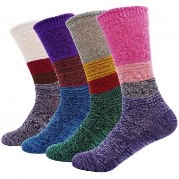 Colorful Cotton Crew Sock Set for Women (4 Pair) – Bienvenu