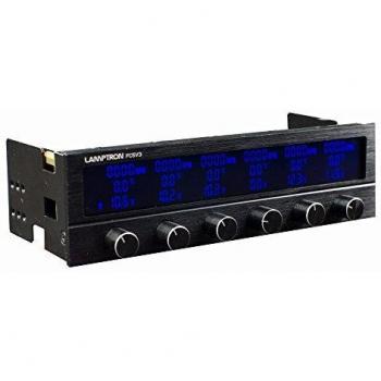 FC5V3 Lamptron 6 Canali Controllo Ventilatori 5,25 Nero