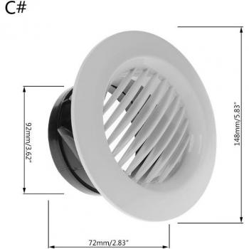 Válvula de ventilación de aire 100mm 62KD